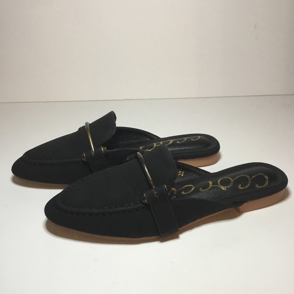 CCOCCI Shoes - CCOCCI Women’s Black Slip-On Loafers Size 5.5 NIB